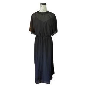 Bloomchic Plus Size Black Layered Dress Size 26